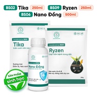 Combo BS09 Ryzen BS02 Tika BS06 Nano Đồng – Diệt & Phòng Nấm Bệnh Cây Trồng – Bác Sĩ Cây Xanh