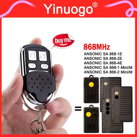 ANSONIC Garage Door Remote Control 868.35MHz Fixed Code Compatible With ANSONIC SA 868-1E 868-2E 868