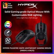 HyperX Pulsefire Haste RGB 1600DPI Gaming Mouse - HYPERFLEX CABLE (4P5P9AA BLACK ) 2YRS WARRANTY