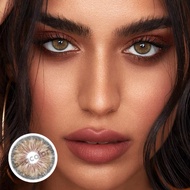 YANALENSS Color Contact Lenses 2pcs Cleopatra green/brown/grey 14.2MM Yearly Myopia Contact Lenses W