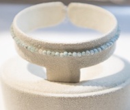 925 SILVER 小碎碎2mm海紋石造型手鐲