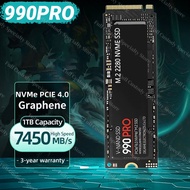 990 PRO SSD Solid State Drive 4TB 2TB 1TB M.2 2280 SSD PCIe4.0 NVMe Gaming Internal Hard Drive 7450MB/S For PS5 Laptop Desktop