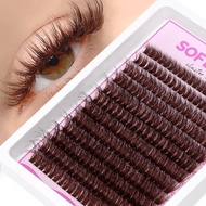 Kit Cluster Wispy 3D Extensions DIY Clusters SOFENIDA Cluster Eyelash Extension Kit(80D-10-18MIX 80D