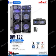 SPEAKER AKTIF PASIF DAT 12 INCH DOUBEL DW 122 SEPASANG ORIGINAL 