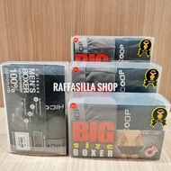 Hicoop Men's Boxer Shorts BIG SIZE Jumbo Contents 2 Pcs 2in1 Men's Boxer Shorts