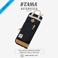 TAMA TSB24BK POWERPAD DESIGNER DRUMSTICK & MALLET BAG BLACK (TSB24-BK/ TSB24 BK DRUM STICK BAG/ SEAM