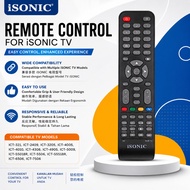 Suitable For Isonic Flat Penal LED Tv Alat Kawalan Jauh TV iSONIC LED Tv
