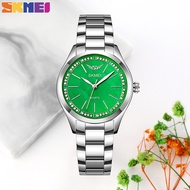 SKMEI Top Luxury Original Brand Ladies Fashion Diamond Quartz Watch Elegant Stainless Steel Strap Lady Clock Waterproof Watch