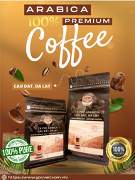 GocViet Premium Arabica Coffee 100% Pure Da Lat Cau Dat 500g - Dark Roast Ground Coffee