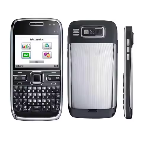 Original Unlocked E72 Mobile Cell Phone GSM 3G Wifi 5MP 480p Cellphone English Hebrew Russian Arabic