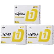 Honma Golf HONMA D1 Golf Balls, 3-Dozen Set (36 Balls), Yellow