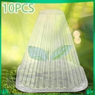 [Isuwaxa] 10Pcs Garden Cloche Covers Transparent, Frost Freeze Protection, Sturdy, Plant Bell Cover, Windproof Cover
