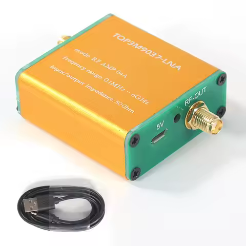 100k-6GHz RF AMP Full-Band Radio SignalAmplifier Radio Signal Enhancer Radio Signal Preamplifier Hig