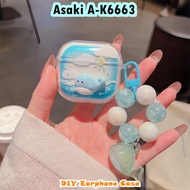 【In Stock】For Asaki A-K6663 Casing Case Soft Silicone Earphone Case DIY Cartoon Innovative
