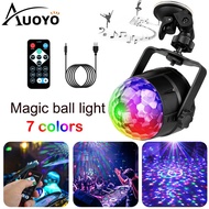 Auoyo Christmas Lights Mini LED Lighting Disco Ball Party Lights Ripple Light Sound Activated DJ Lights