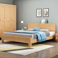 【SG Sellers】Solid Wooden Bed Frame Bed Frame With Mattress Storage Bed Frame Single/Queen/King Bed Frame