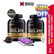 [เซ็ตคู่!!] Optimum Nutrition Gold Standard Isolate Whey Protein 5.2 Lb เวย์โปรตีนแบบไอโซเลท #อาหารเ