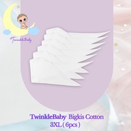 TwinkleBaby 6pcs Baby Bigkis Belly Binder for Newborn Cotton