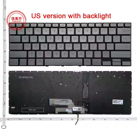 New LA/US/RU Keyboard for ASUS ZenBook flip 14 UX462 UX462D UX462DA UX462F UX462FA UM462 UM462D Q406