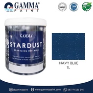 STARDUST 1L - NAVY BLUE - CAT TEMBOK GLITTER ELEGAN MENAWAN-Hosebuild