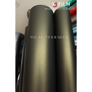 UM-7405 Ultra Matte Flip Black Gold wrap air free Yajiu Derek car wrap film UM-7405