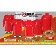 |TSHIRT KKM RED |Baju KEMENTERIAN KESIHATAN|MUSLIMAH|COLLER| Lelaki & Wanita|KKM Work Wear |MIKROFIB