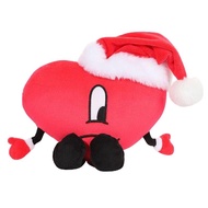 lily'sshop Christmas Heart Shaped Plush Doll Stuffed Throw Pillow Doll for Kids Adults Christmas Birthday Gift