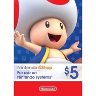 Nintendo eShop Prepaid Gift Top Up Card 5 USD