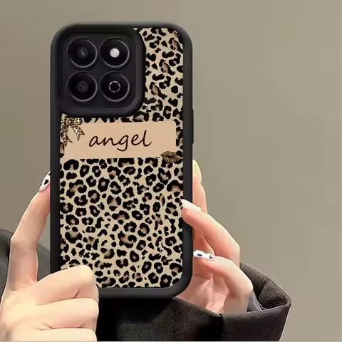Leopard print bow tie Matte Shockproof Cover Phone Case Anti-drop FOR Motorola Moto G04 G14 E13 G34 