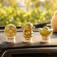 Gold Ingot Modeling Doll Car Computer Screen Decoration Ornaments Car Central Control Display Car Ac