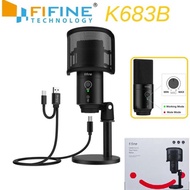 Microphone Fifine K683B Usb Condenser Microphone With Usb Type A And C Dp