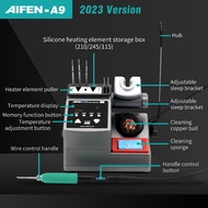 AIFEN-A9 (2023 Edition) Soldering Station Compatible 115/210/245 Handle Lead-free Welding Rework Sta