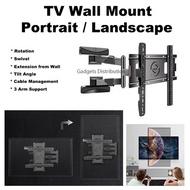 [ 725mm ] 32 - 65 inch Horizontal Vertical Portrait Landscape Rotate Rotatable TV Wall Mount Holder Bracket Tilt 2884.1