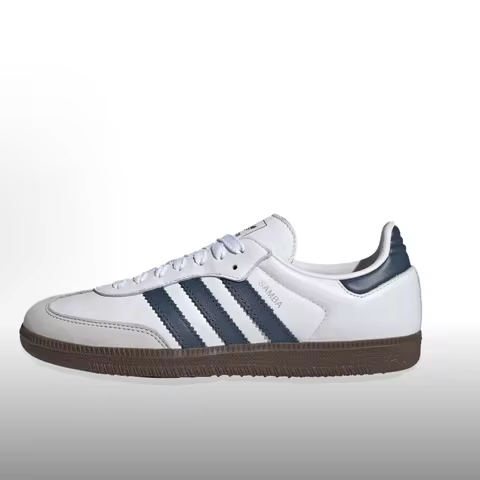 adidas Originals SAMBA OG Fashionable and Versatile Thin Sole Durable Low-Top Skate Shoes Women's Wh