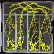 Set of 4 Premium carbon Fishing Hooks jr