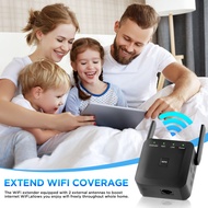 1200Mbps WiFi Extender Booster for Home Extend Range of WiFi Internet Connection with 5GHz &amp; 2.4GHz Support Repeater/AP/Router Mode 4 Antennas Included (C001)
