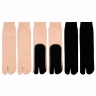 (6 or 12 pairs) Calf-length Muslim women's thumb socks premium 2-finger socks