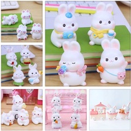 📣READY STOCK📣Cake Topper Cute Rabbit Arnab Kek Hiasan Figure Doll Gift Bonsai Decor Succulent Gardening可爱小兔子蛋糕装饰摆件公仔盆栽