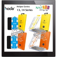 [iPhone 13 14 15 16 17 Air Plus Mini Pro Max] [ Helper ] HODA Full Coverage Tempered Glass Screen Pr