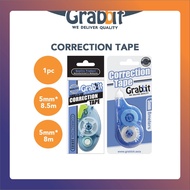 GRABBIT Correction Tape 5mm Office Student Stationery| Pemadam Pen