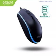 Robot M130 Wired Mouse Accurate Cursor Colorful LED