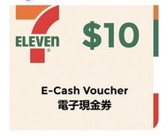香港7-Eleven $10 電子現金券 QR code