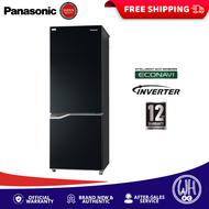 Panasonic NR-BV320GKPH 10.2 cu. ft. Two Glass Door Bottom Freezer No Frost Inverter Refrigerator
