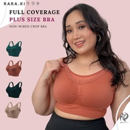 RARAKI PSFFC 007-Q15 Plus-Size Crop Bra (Max Bust 68 cm) Full Coverage No-Wire Adjustable Strap Saru