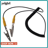 AGLYELGIRL Coiled Cord, 180cm / 71" 2mm Anti-Static ESD Grounding Cable, Black PU,Metal Male-to-Fema