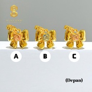 Sincere Store Emas 916 3L Loket Ribbon Licin 2C | Emas 916