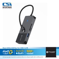 Mazer ฮับมัลติพอร์ต USB-C Multimedia Pro Hub 7-in-1 USBC PD3.0 100W PassThrough สำหรับ Windows iOS M