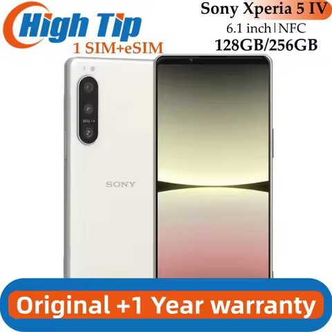 Original Sony Xperia 5 IV 5G 5IV XQ-CQ54 XQ-CQ72 8GB RAM 128 ROM 256GB 6.1" OLED Snapdragon Octa Cor