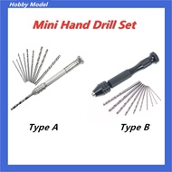 Art Work Hand Drill Mini Micro Aluminum Mini Drill Bit Set Hand Drill