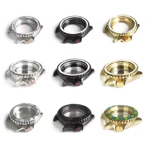 42mm Stainless Steel Black Silver Gold Watch Case For SKX007 SKX009 SRPD51 SRPD63K1 NH35 NH36 Moveme